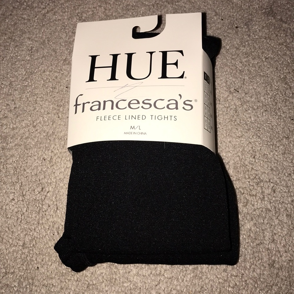Black Fleece lined tights